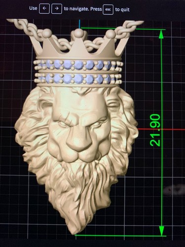 1pc lion pendant - pendant, wax