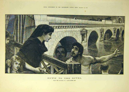 Original old antique print - original,