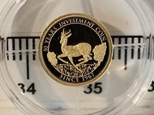 (L1131)  50 Years of First Bullion Coin -  14ct Gold Coin ~ Congo 50 Francs