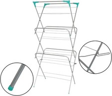 Ram® 3 Tier Clothes Airer Foldable Clothes Airer 14M CAPACITY Laundry Dryer