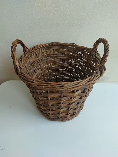 Round wicker storage - storage, basket