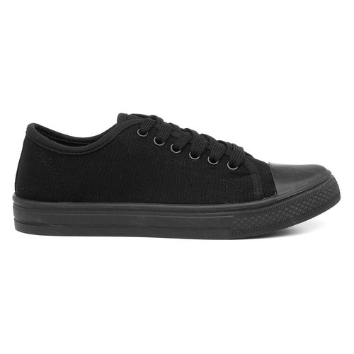 Womens canvas black adults - black,