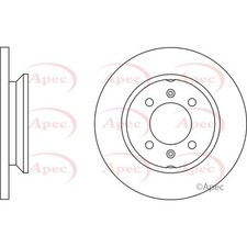 2x Brake Discs Solid For
