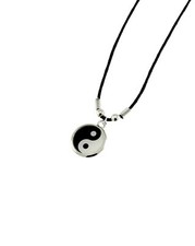 Zac's Alter Ego Yin Yang Pendant on Wax Cord Necklace for Men/ Women