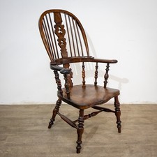 19th Century Yew High Back
