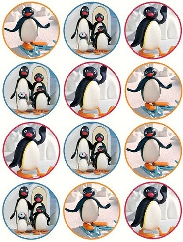 Pingu penguin fairy cake - penguin,