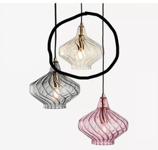 Made. com - Kaleido 3 Pendant Ceiling Light - Clear Glass - REPLACEMENT SHADE