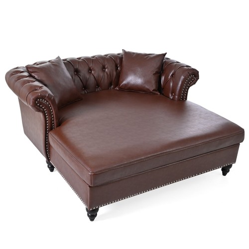 Chesterfield faux leather sofa - chesterfield,