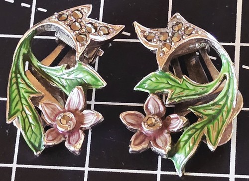 1950s vintage earrings bjl - 1950s,