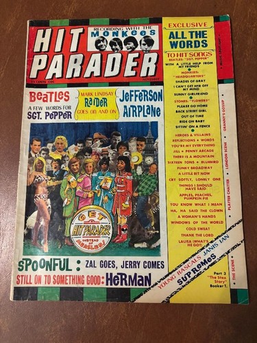 Hit parade music magazine 1967 - magazine,