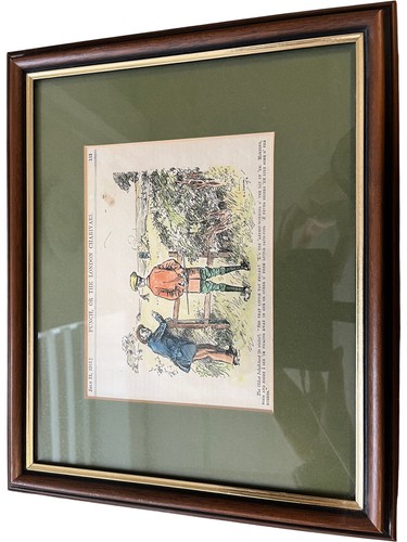 Framed vintage punch cartoon - framed,