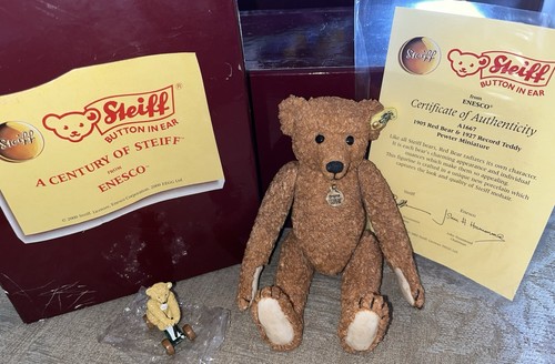 Enesco steiff 1905 red bear - steiff, &