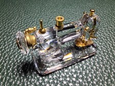Swarovski Crystal & 24k Gold Plated Sewing Machine Ornament