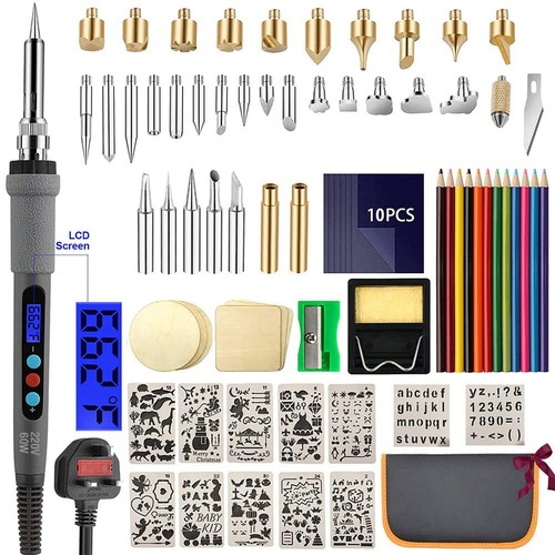 Wood burning kit - 77pcs,, 60w