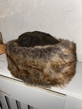 Barbour Ambush Hat Olive Large Warm Waxed Fur Trim Unisex PRISTINE Country Coast