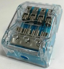 NEW AUDIOBAHN 100% SOLID BRASS POWER DISTRIBUTION BLOCK AGU FUSE HOLDER 4G TO 8G