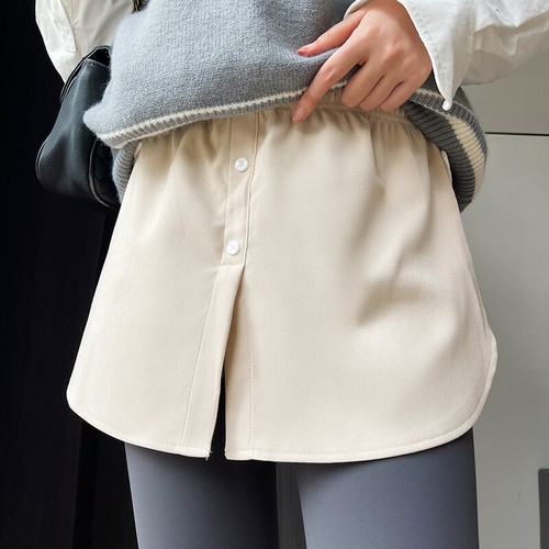 Women elastic waist fake - women,