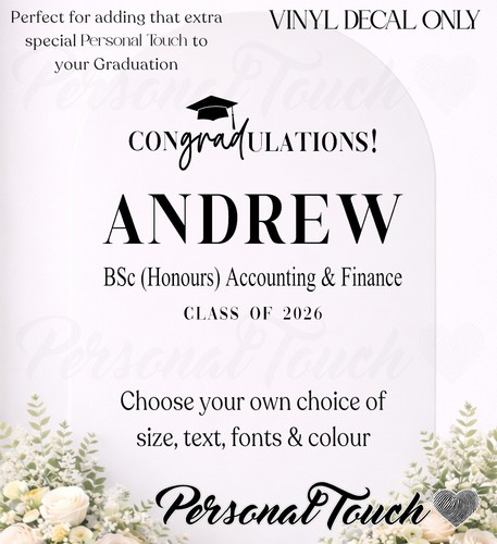 Personalised graduation vinyl - graduation,