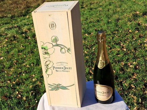 Beautiful wooden champagne box