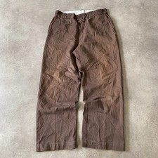 Dickies Canvas Trousers Mens 32" Loose Fit Workwear Carpenter Pants, Brown