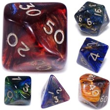 MAGMA Poly Dice (Select Dice) // Crystal Caste RPG D&D Individual OOP RARE