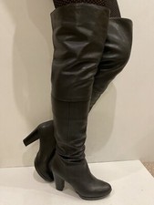 Topshop black leather sexy - black,