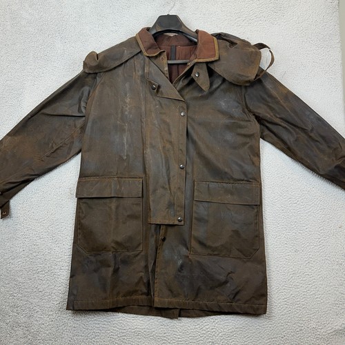 Vintage oilskin cognac brown - oilskin,