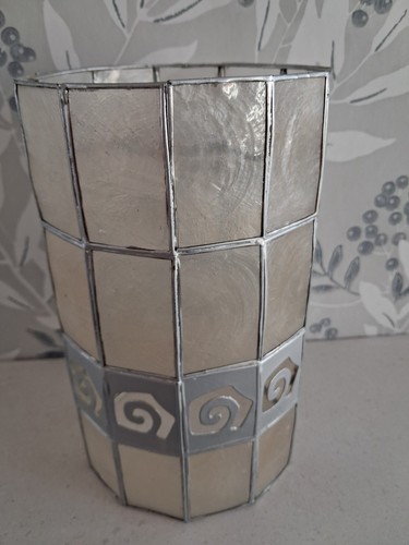 Capiz shell lamp shade - capiz, ceiling