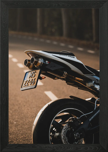 Exhaust motorbike framed - exhaust, a