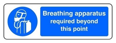 Breathing apparatus required - breathing,