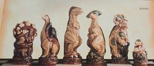 Chess Dinosaurs SAC. Black Friday Sale. Collectors Rare Set. Board not included!