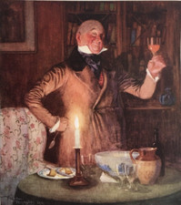 Mr Micawber in David Copperfield - Antique Print 1911