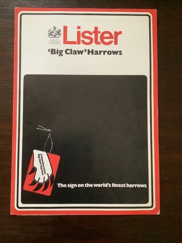 Lister big claw - big, harrow
