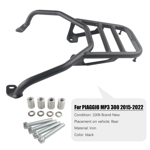Black rear carrier luggage - rear,