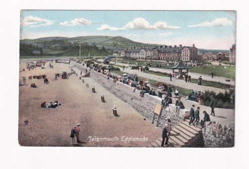 Printed postcard teignmouth - printed,
