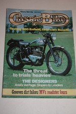 Classic Bike Jan 1983 Aerial AT5 Magni Monza MV  Royal Enfield J2 Triumph Trophy