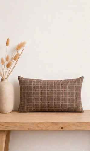 Soft plaid cushion cover - plaid,