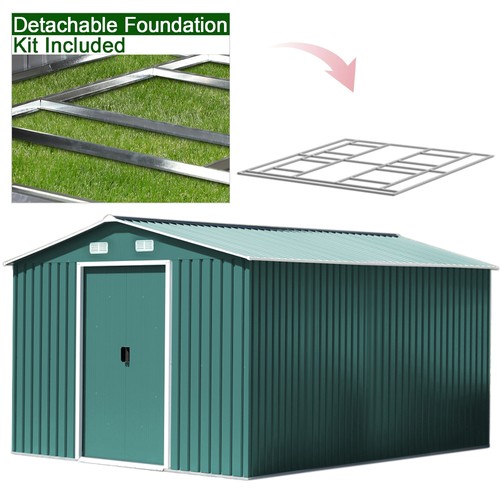 12x10ft galvanised metal - galvanised,