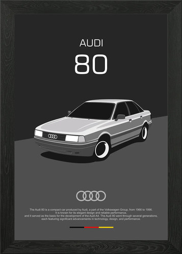 Audi framed wall art - b3,