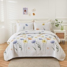 3 Piece Patchwork Bedspread