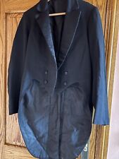 Vintage Black Tailored Frock Tail Coat Men’s Formal Small 