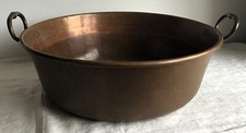 EXCELLENT 17 Inch FRENCH COPPER JAM PAN Cook Pot Cauldron 3.47Kg.
