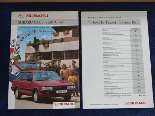 Subaru 1800 travel - subaru,