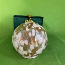 Vintage Glass Ornament Gold