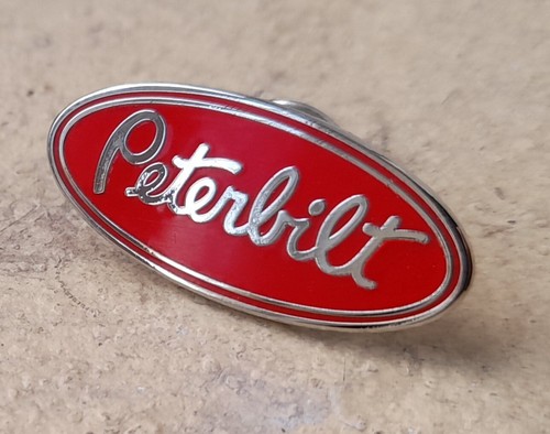Peterbilt metal enamel pin - peterbilt,