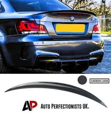 BMW 1 Series Coupe 1M E82 Rear Carbon Fibre Boot Lip Spoiler Wing 2007-2013