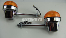 2x 5" LONG STEM Lucas Type Motorcycle Indicators Triumph T140 Bonneville BSA