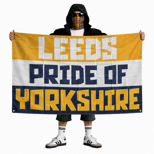 Leeds 5x3ft flag - leeds,