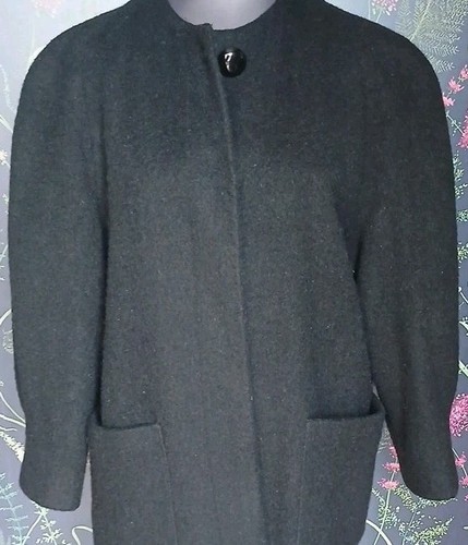 Windsmoor black wool mohair - black,