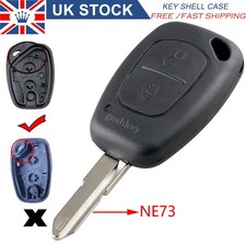 For Vauxhall Vivaro Movano Renault Traffic Master Key Fob Case Shell 2 Button